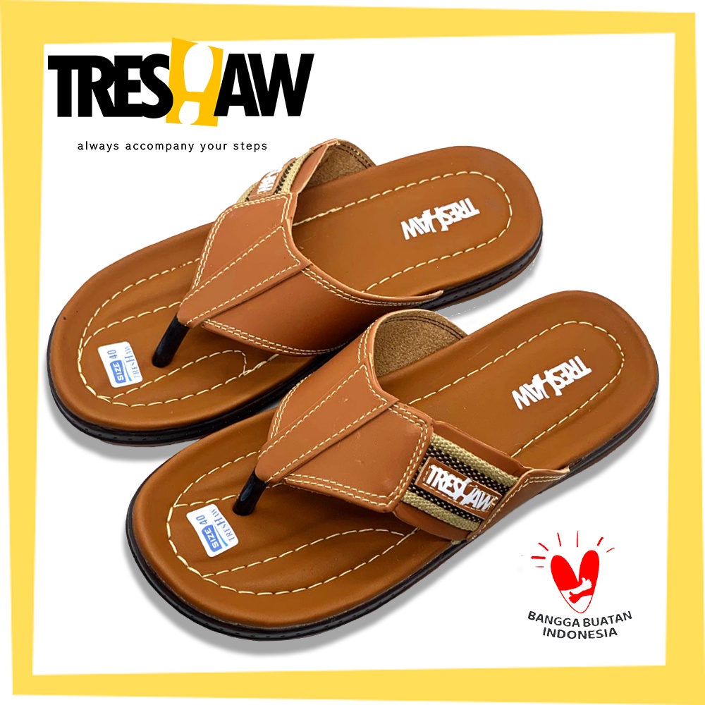 Sandal Jepit Pria Treshaw Original High Quality | Sandal Casual | Sandal Cowok Distro