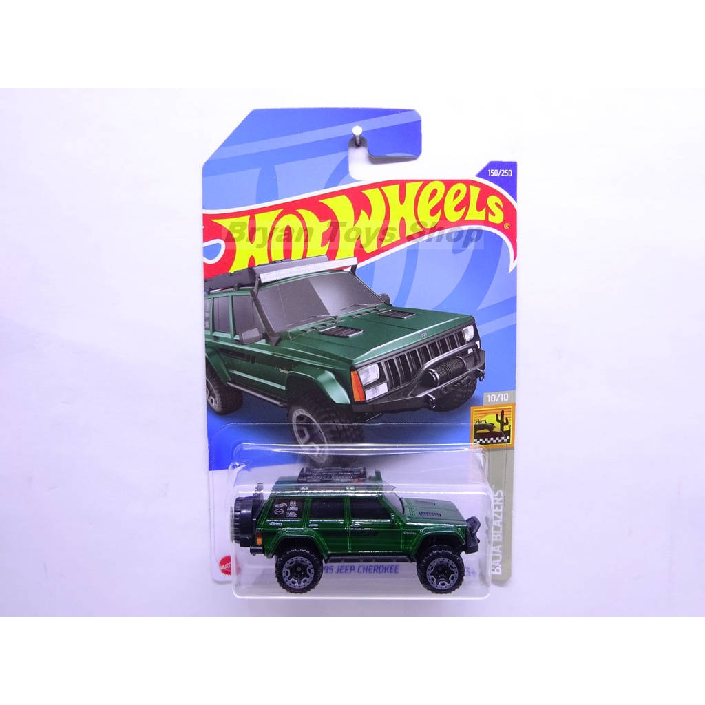 Hot Wheels 95 Jeep Cherokee Hijau