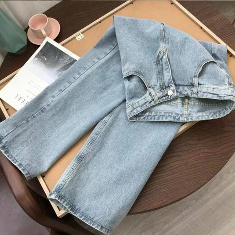 celana panjang jeans  high waist kulot jeans wanita