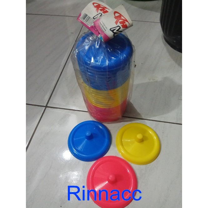 Tutup Gelas Plastik Mahkota / Glass Lid / Tutup Gelas Plastik Warna Murah