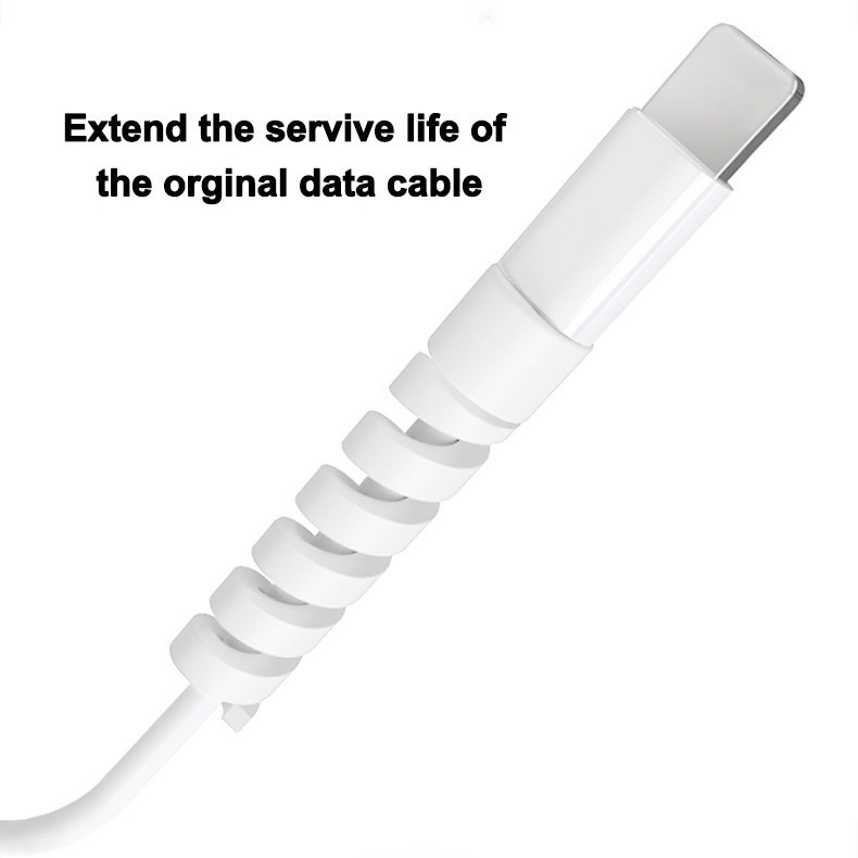 Cover Pelindung Kabel Data / Charger / Earphone Bentuk Spiral