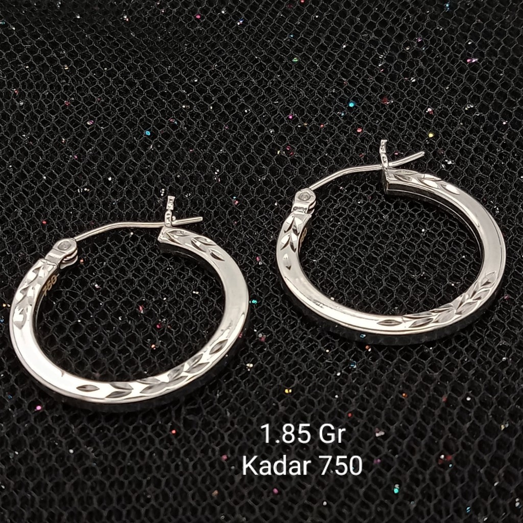 Anting Jipsi Emas 17 K - 1.85 Kadar 750 - 1941