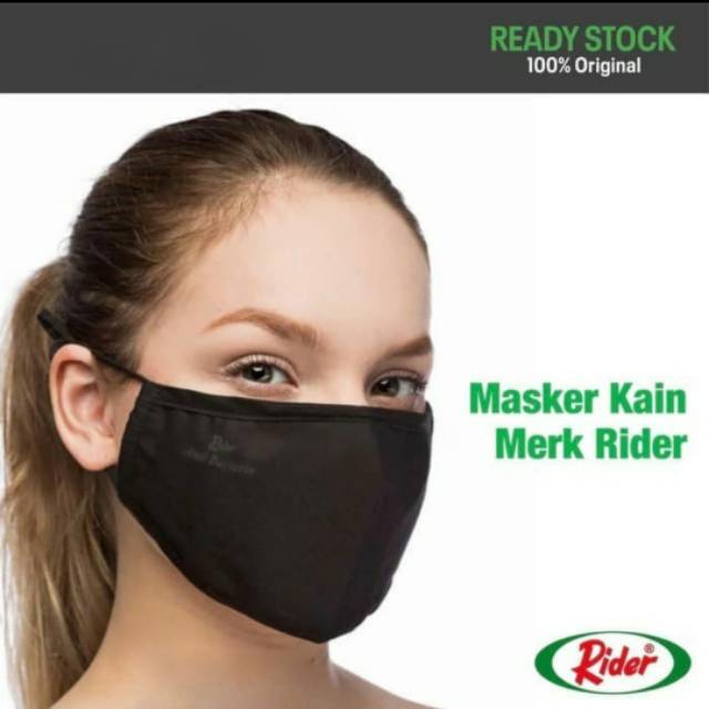Masker Kain Merk Rider Anti Bakteri washable Mask Rider Original