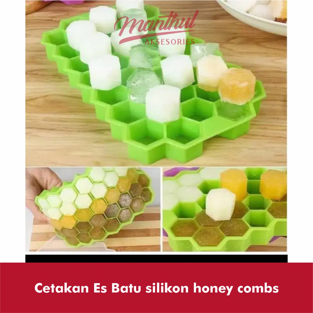 Cetakan Es Batu silikon honey combs