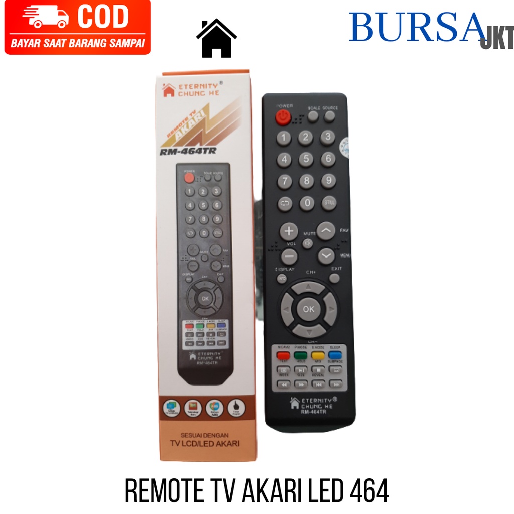 REMOTE TV LED LCD TABUNG AKARI MULTI 464 TR