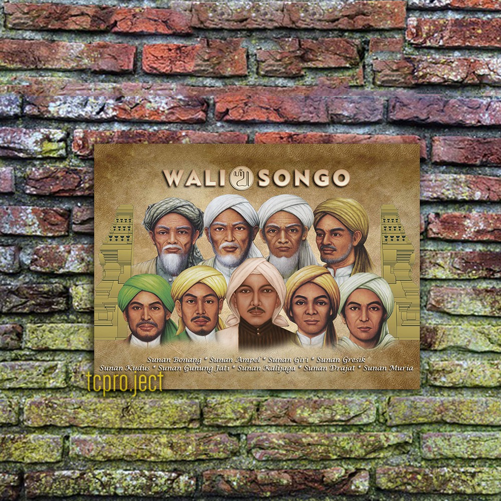 WALI SONGO POSTER ULAMA - HIASAN DINDING DEKORASI RUMAH