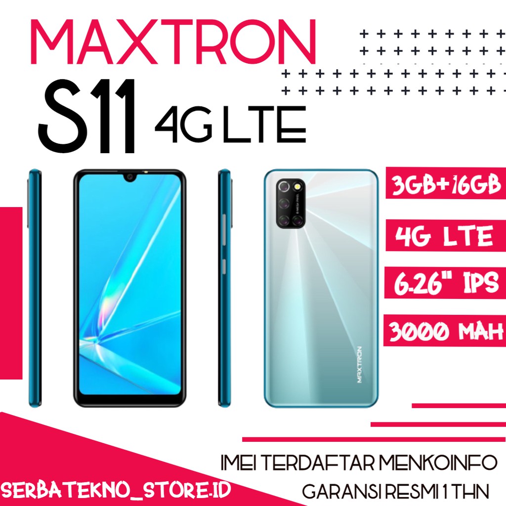 [Bayar Ditempat/COD] Maxtron S11 RAM 3GB/16GB 4G Smart Phone Android Garansi Resmi 1 Tahun