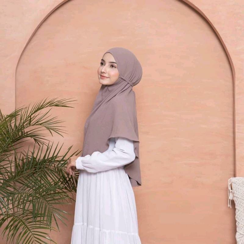 Jilbab Bergo Crinkle Airflow | Bergo Maryam Crinkle Jumbo