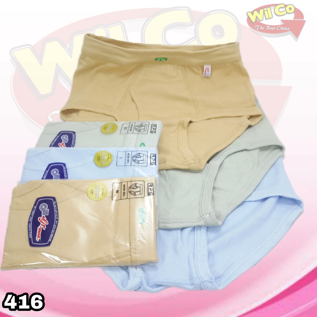 K416T - (HARGA PER 3 Pcs) CELANA DALAM PRIA SEGITIGA GT MAN SIZE S - XL