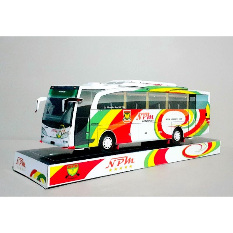 Miniatur Papercrafy Bus NPM Jetbus2HD