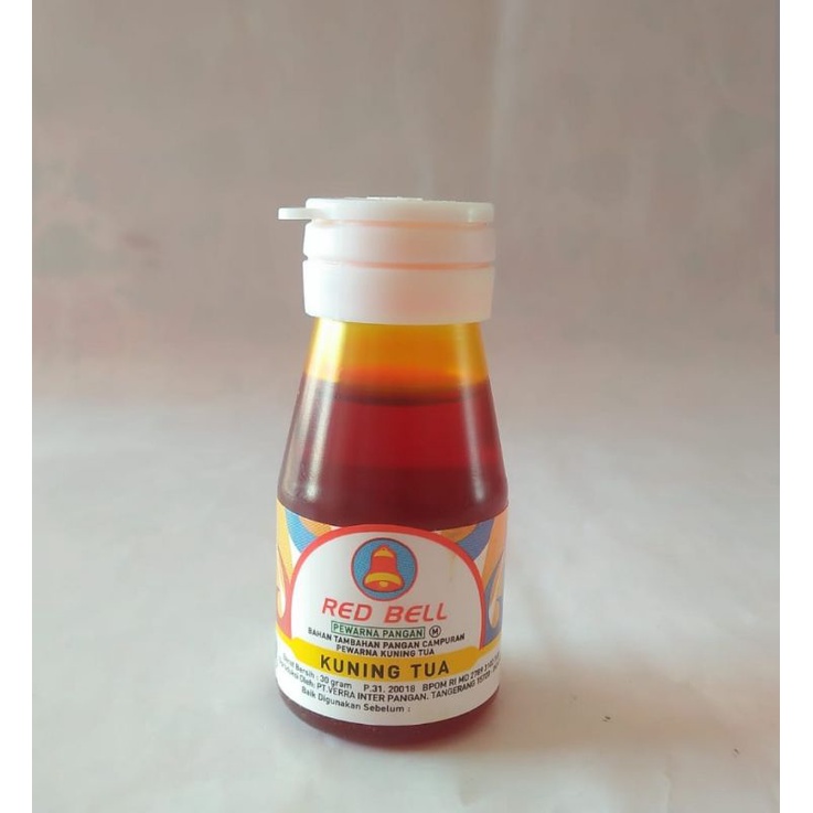 

Pewarna Red Bell Kuning Tua, 30 ml.