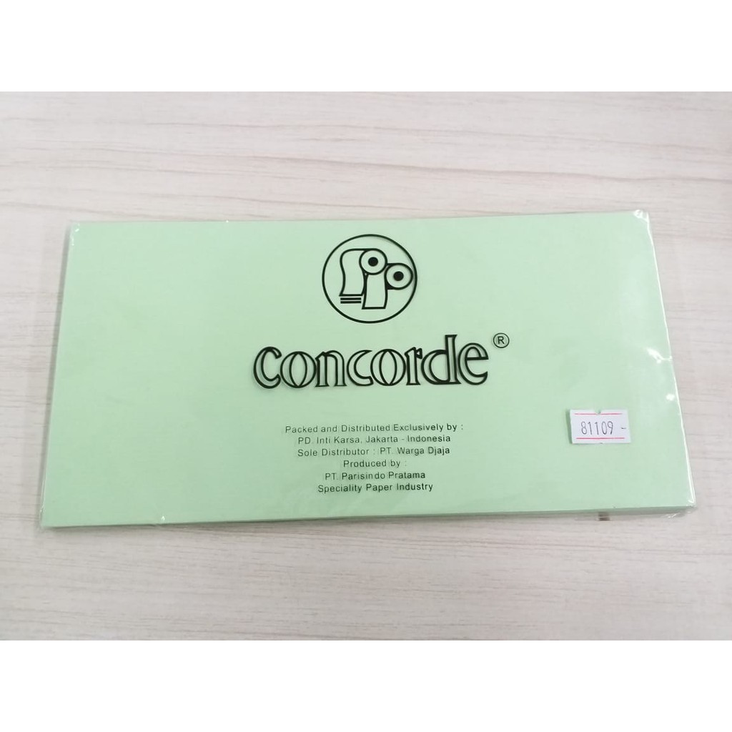 

KERTAS CONCORDE ANVELOPE 22X11CM/12 81109 34330003
