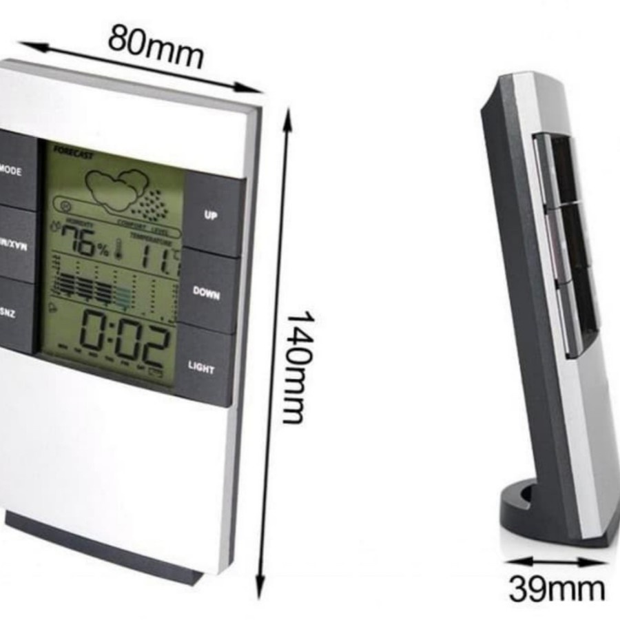 Jam Meja Jam Alam Teermometer digital suhu / Thermometer Temperature  humidity