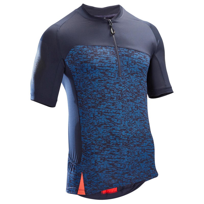 Baju sepeda pria jersey sepeda pria cycling jersey blue red