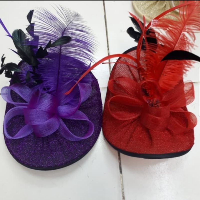 Topi Fascinator Robinhud-Headpiece Pesta wanita