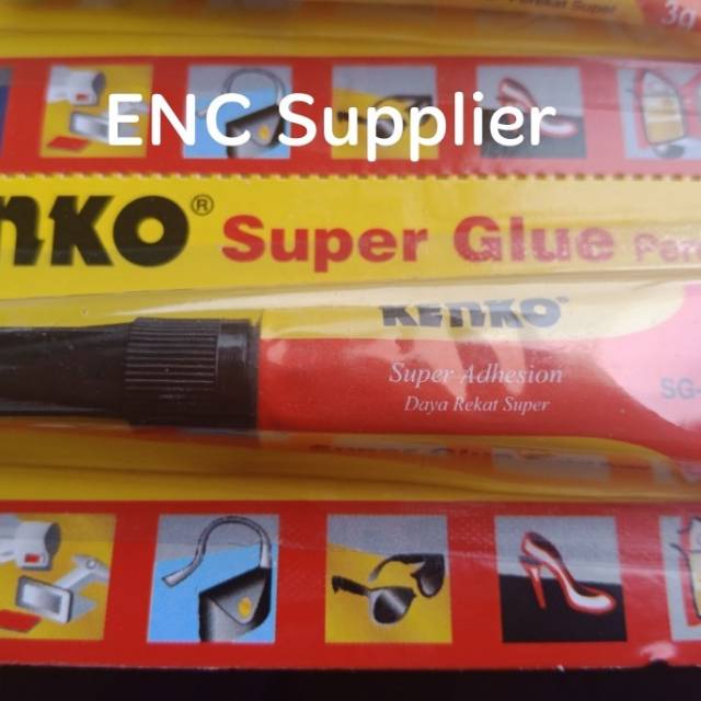 

kenko 1 buah Lem super glue 3gr kenko 3 gram perekat glu serbaguna gr per pcs - enc.sup