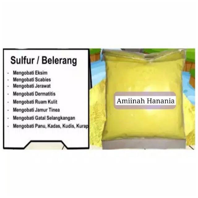 Jual Belerang Sulfur Gram Shopee Indonesia