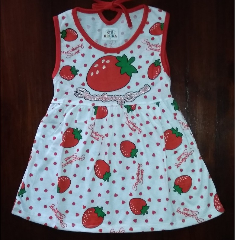 Hooka - Baju Bayi / Dress Anak Strawberry