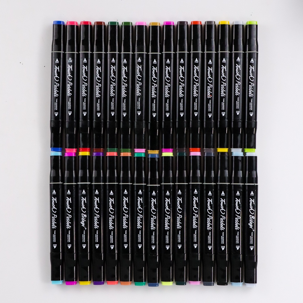 Terlaris TOUCH Spidol Dual Side Fine Art Marker 30 Color - T30