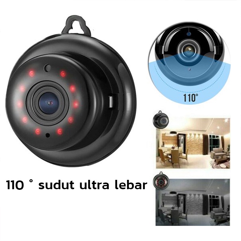 IPM1 V380 Kamera CCTV Nirkabel Mini Wifi 1080P HD Ip Camera Infared Night - Pelacak Gerakan Audio 2 Arah