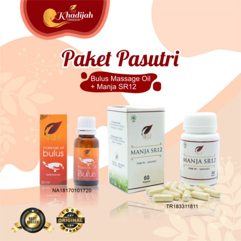 PAKET PASUTRI/ MANJAKANI SR12/ MINYAK BULUS ORI SR12