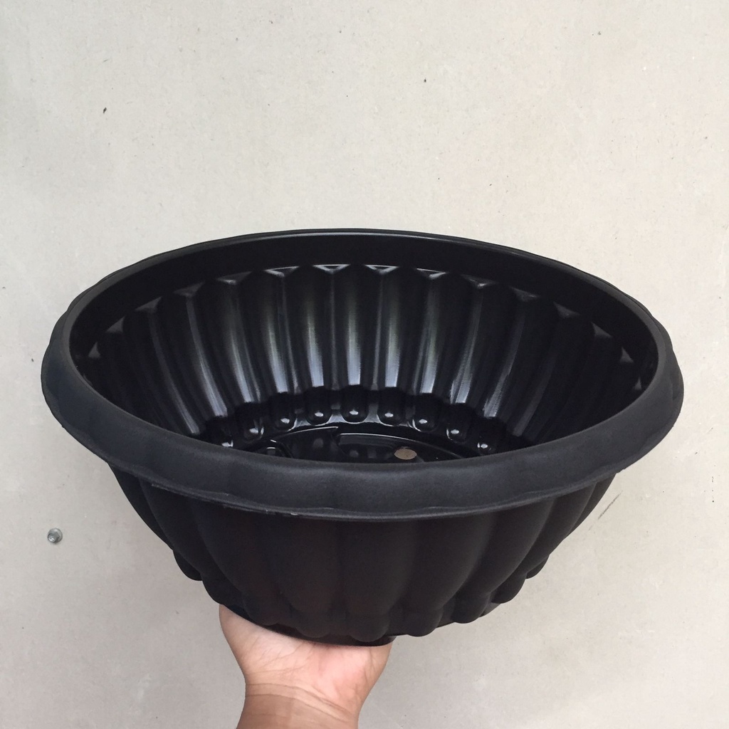 Grosir Pot Bunga Bonsai Alexish 123 Delima 30 Hitam / Pot Bonsai 3 PCS 36