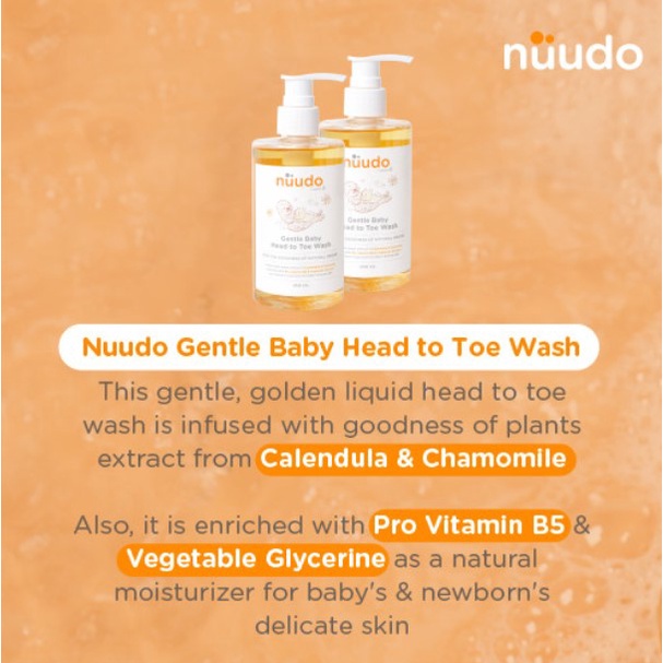 Nuudo by Pureco Gentle Baby Head to Toe Wash Refill 475ml