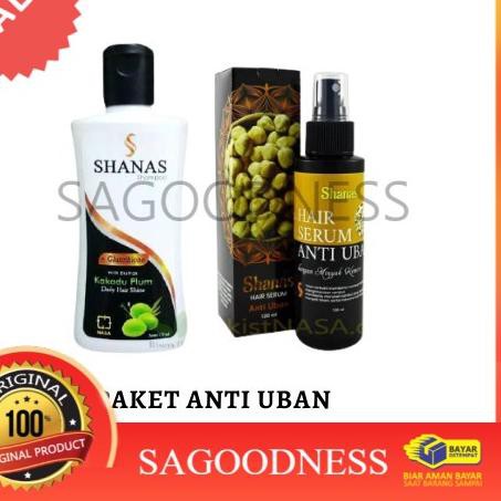 Stok Baru PAKET ANTI UBAN SHANAS NASA - SHANAS SHAMPO + SHANAS SERUM ANTI UBAN . . . .
