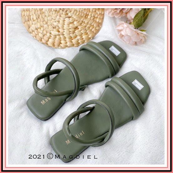 Sandal Jelly Teplek Selop Alora Import 1988 - 1A Kekinian Magdiel - Meldy Sandal Tali Wanita