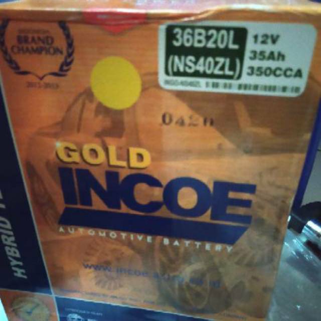 Aki Incoe Gold NS40ZL Calya, Sigra