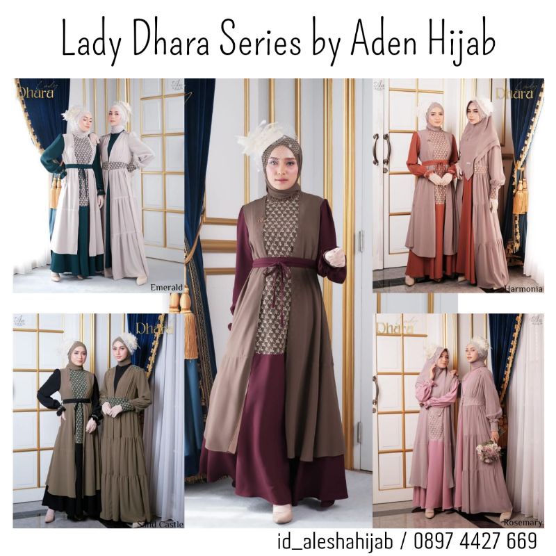 Lady Dhara Series by Aden Hijab | 100%  Original Produk Aden Hijab | Idul Adha Series