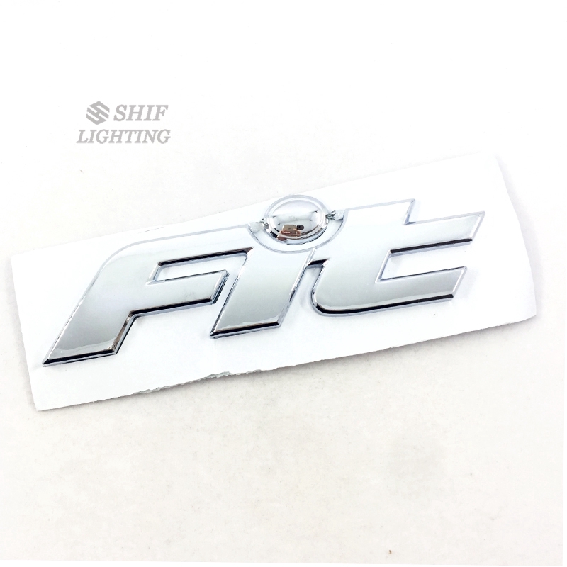 1pc Stiker Emblem Logo Honda Fit Jazz Bahan Abs Krom Untuk Bagasi Belakang Mobil