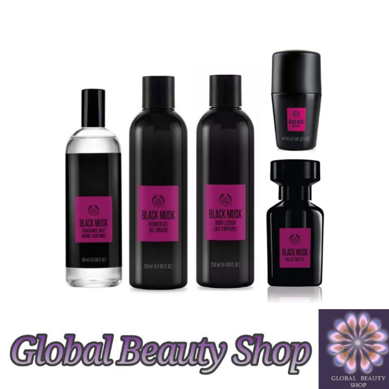 The Body Shop Black Musk - Body Lotion - Shower Gel - Deodorant - Fragrance Mist