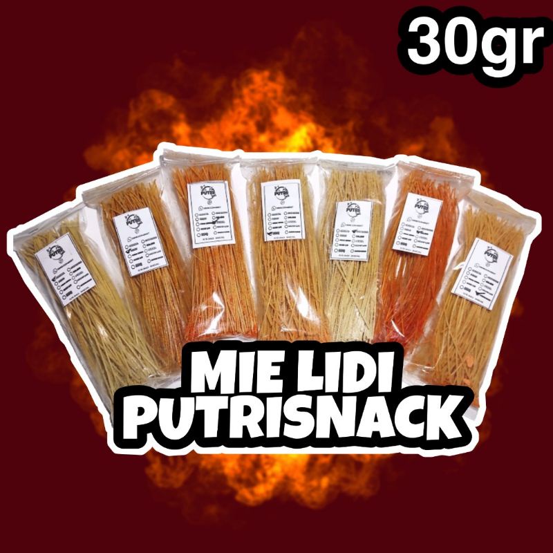 Mie Lidi / lidi lidian 30gr bisa campur rasa (tanpa minimal order)