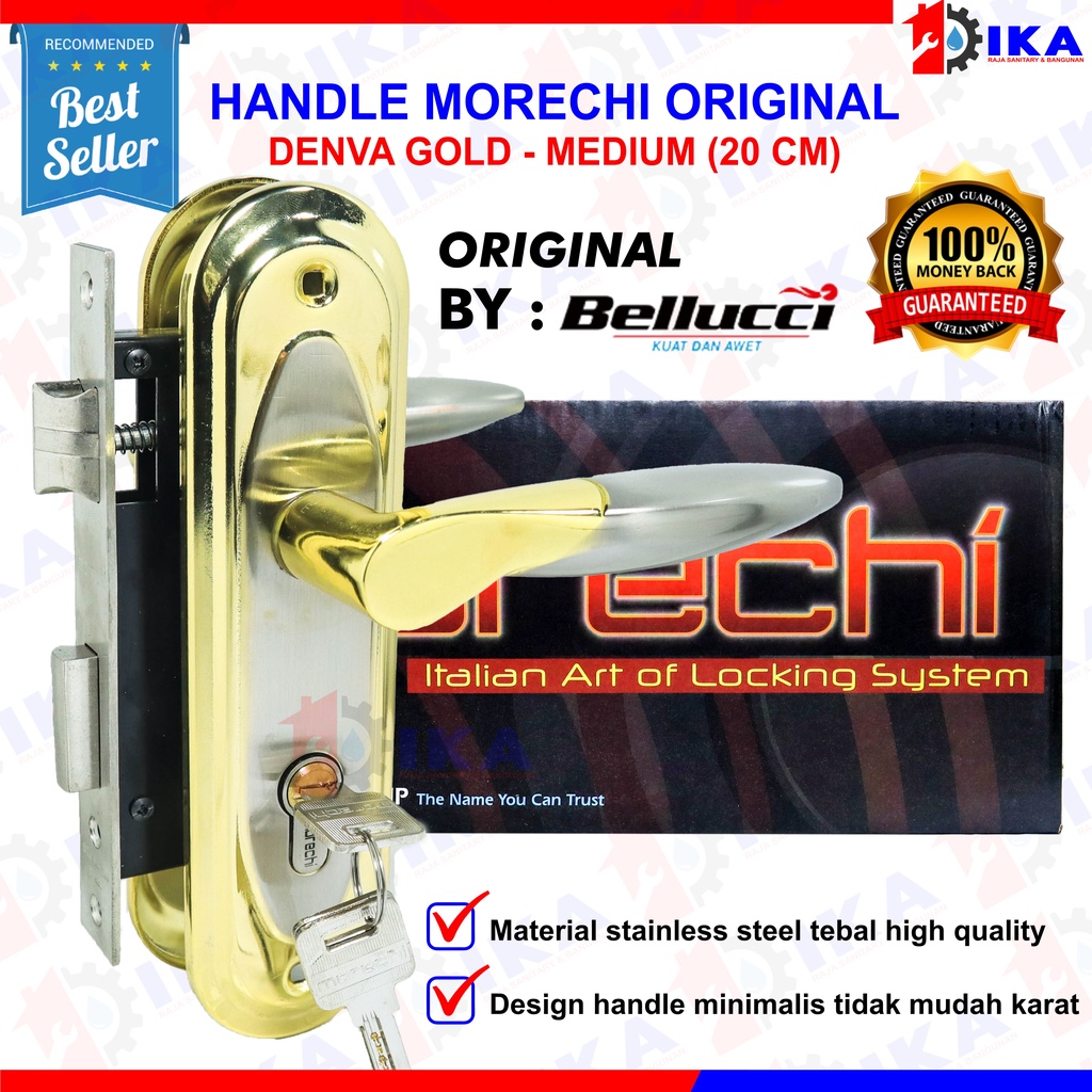 Kunci Pintu Tanggung Morechi  Asli Handle Sedang 20cm Morechi Kunci Moreci Stainless Series