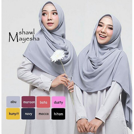 Khimar Hijab instan shawl mayesha