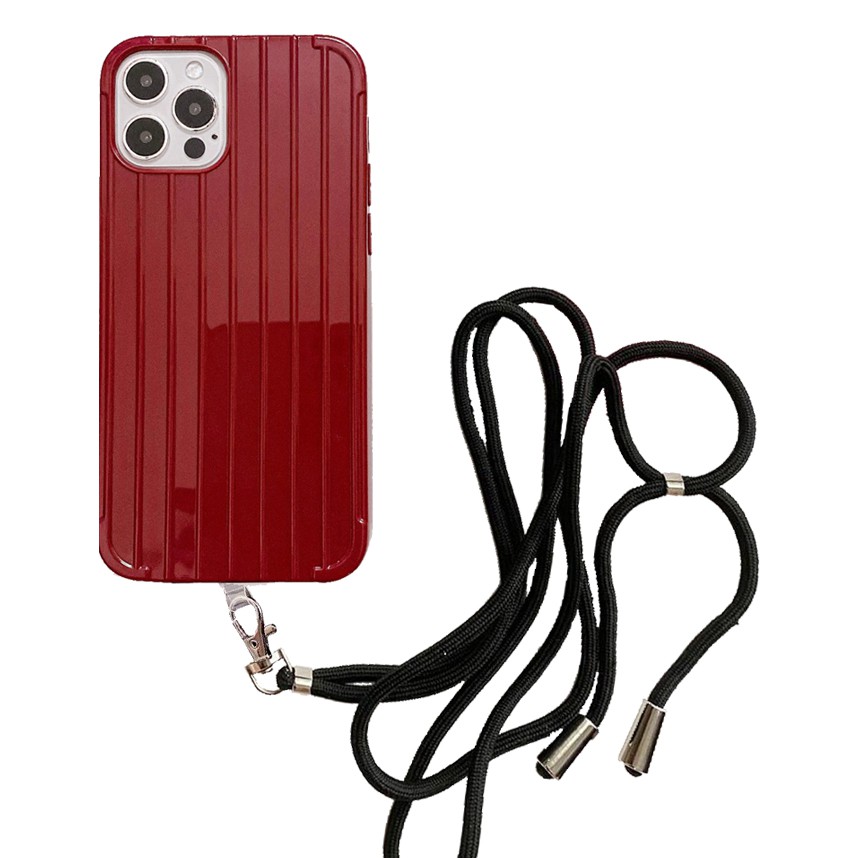 Koper Case Trunk Case + Tali Lanyard Tali Nagita Casing Hp Softcase Silikon Realme C2/A1K C12 C15 C2