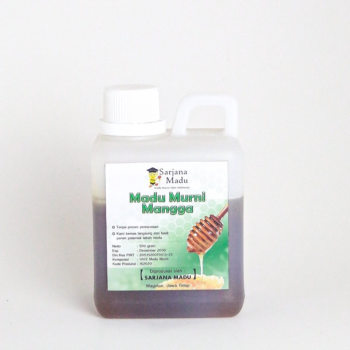 

Madu Murni Nektar Mangga 1/2 Kg Sarjana Madu - Madu Murni Asli 100%