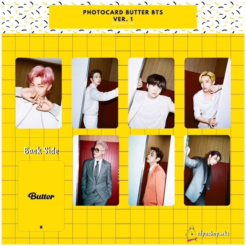 PHOTOCARD UN0FF BTS BUTTER SET/EACH
