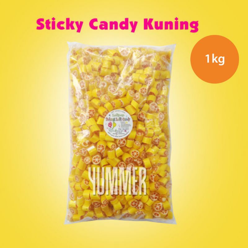 

Permen sticky candy kuning 1kg