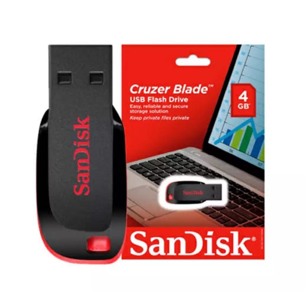 Flashdisk Sandisk Cruzer Blade CZ50 Sandisk Usb  128GB / 64GB / 32GB  /16GB / 8GB / 4GB / Sandisk Usb FlashDrive Cz50