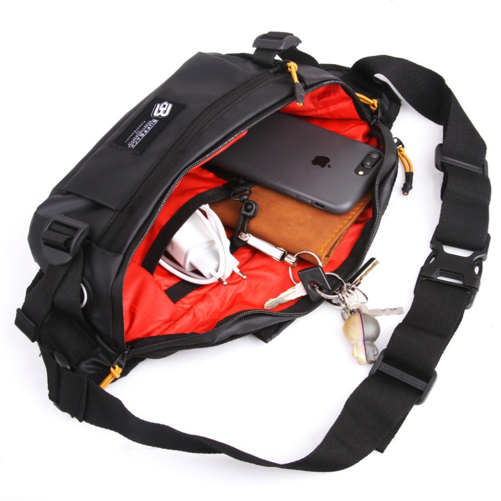 Waistbag Usb Waterproof Buffback Black Phantom