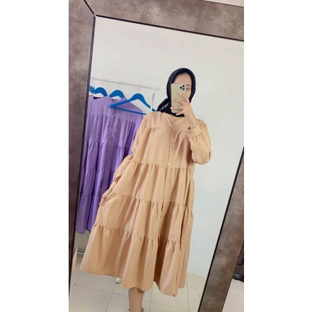 long dress rempel kerut