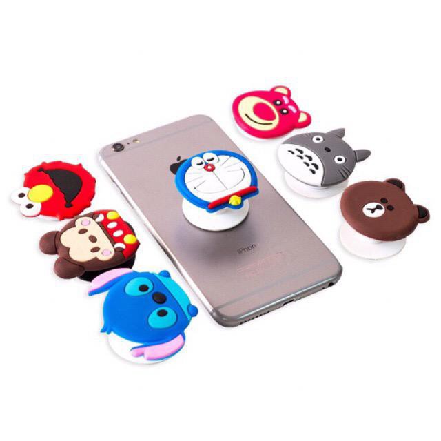 MurmerOfficial R112 Popsocket 3D HP Karakter Pop Socket Motif Cute Lucu Stand HandPhone Holder