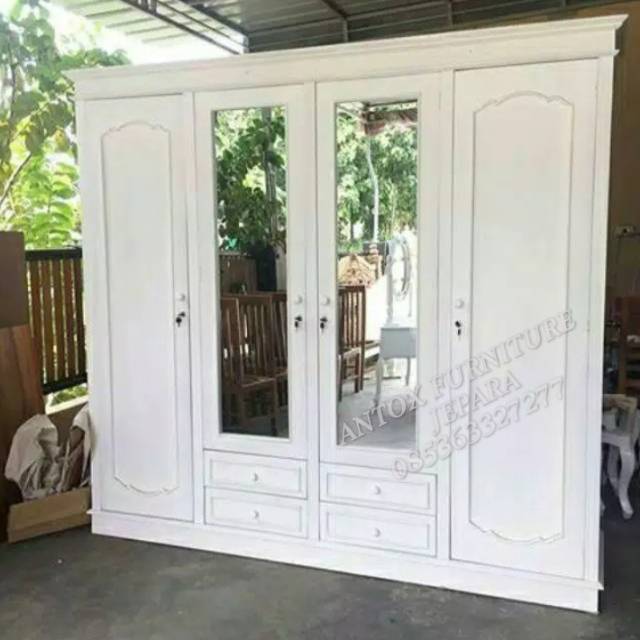 Lemari pakaian minimalis furniture Jepara