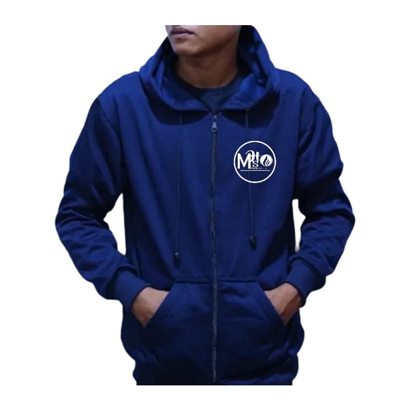 sweater hoodie polos zipper logo mhs zipper zipper jumbo size xxl-5xl wanita pria