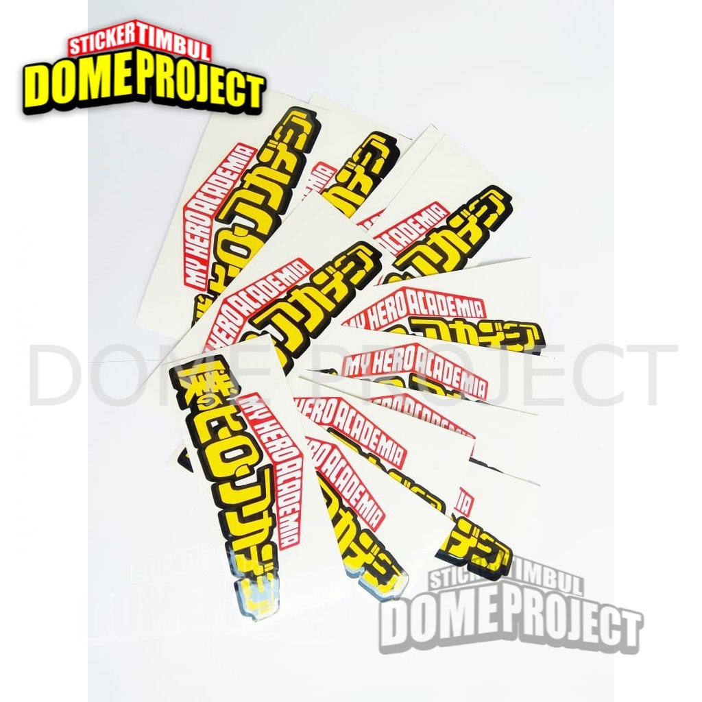 STIKER CUTTING MOTOR KACA MOBIL KOPER LOGO ANIME MY HERO ACADEMIA STICKER AESTHETIC KEREN