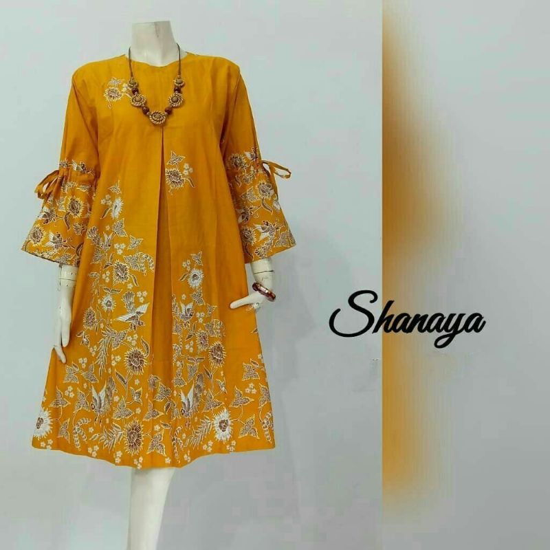 Batik Wanita Modern Batik Tunik  Dress Batik Shanaya
