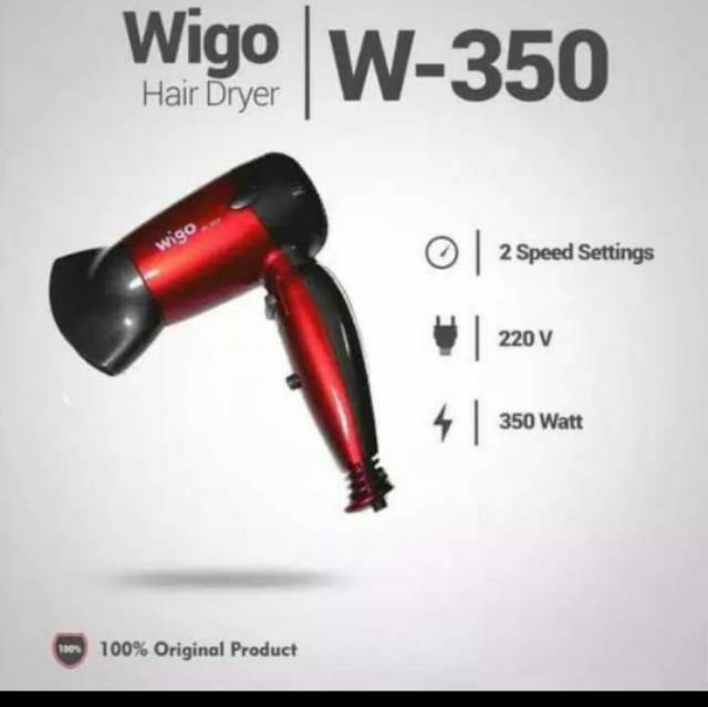 Wigo, W - 350 , Hairdryer , Hair Dryer , Pengering Rambut