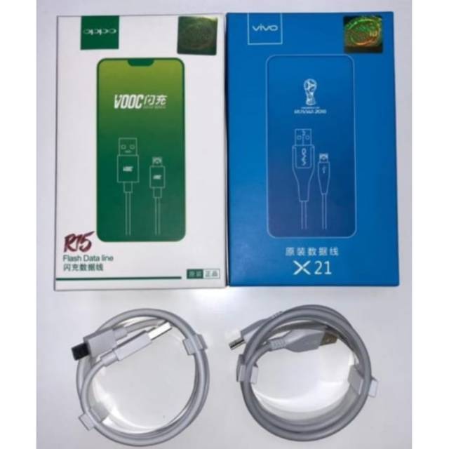 KABEL DATA ORIGINAL OPPO / VIVO VOOC 100% [MICRO USB / TYPE-C]